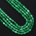 Gepolijste smaragdgroene ovale kattenoog steen kralen voor DIY sieraden en kettingen - 4x6 / Smaragdgroen
