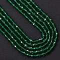 Gefacetteerde smaragdgroene ovale kattenoog steen kralen voor DIY sieraden maken - Nr. 1 (Smaragdgroen) / 4x6MM