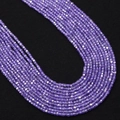 Cuentas de cristal violeta facetadas 2-3mm para joyería DIY con revestimiento aurora - 2x2mm / US 2