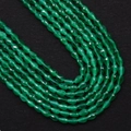 Cuentas de piedra ojo de gato en gota facetada verde para hacer joyas DIY - Verde (N.º 7)