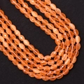 Gefacetteerde oranje kattenoog kralen in ovale vorm voor DIY sieraden en kettingen - Nr. 7 (Oranje) / 4x6MM