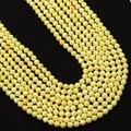 Faceted 2-3mm light yellow turquoise beads for DIY jewelry making and bracelet crafting - 2.0mm / Light Yellow
