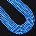 Faceted bright blue turquoise spacer beads for DIY jewelry bracelets and necklaces - 2.0mm / Bright Blue