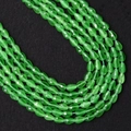 Cuentas facetadas de gota verde esmeralda ojo de gato para joyería artesanal - Verde Esmeralda (No.11)