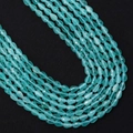 Cuentas facetadas de amazonita azul agua en forma de gota para joyería DIY - Azul Cian (N.º 14)