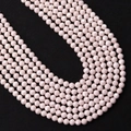 Faceted light pink gemstone round beads 2-3mm for DIY jewelry making and bracelets - 2.0mm / Light Pink