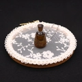 Tiger eye stone essential oil bottle necklace on a decorative lace background - 20x38mm, 20g / Tiger's Eye