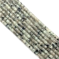 Cilindrische natuurstenen kralen 4x4mm in bleekgroen met zwarte vlekken voor DIY-sieraden - 4x4mm / Nr.9 Lazuriet