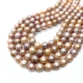 Perlas de agua dulce naturales Edison 9-10mm redondas para creación de joyas - 11-12 / Multicolor