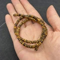 Natürliche Tigerauge-Steinperlen 2x4mm flache runde Zylinderform für DIY-Schmuck - 2x4mm / Tigerauge