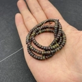 Perle cilindriche in pietra naturale per la creazione di gioielli fai-da-te - 2x4mm / Diaspro Sangue di Drago
