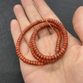 Perline in diaspro rosso naturale 2x4mm piatte e tonde per creazione gioielli - 2x4mm / Pietra Arcobaleno