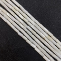Natural white shell cylinder loose beads for DIY jewelry making strand of mop beads - Cylindrical