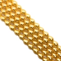 Perles d'imitation dorées en forme de larme avec finition métallique brillante pour bijoux - Moyen / Doré (N°3)