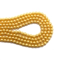 Détail macro de perles dorées facettées à l'éclat métallique pour bijoux DIY - 6mm / No.2 (Or Facetté)