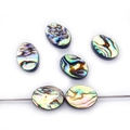 Oval iridescent abalone shell beads with natural rainbow luster for DIY jewelry making - Ellipse / 8X10mm