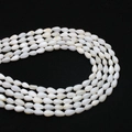 Natural teardrop shell beads strand with glossy finish for DIY jewelry necklaces - Teardrop