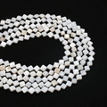 Natural white mother of pearl four-leaf clover beads for DIY jewelry making accessories - Four Petal Flower
