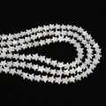 Star-shaped white natural freshwater shell beads with iridescent luster for DIY jewelry - Pentagram
