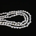 Natural white mother of pearl butterfly beads for DIY jewelry making and necklaces - Horizontal Hole Butterfly Shape