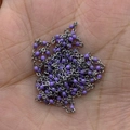 Catena ovale in acciaio inossidabile argento con perle smaltate viola per gioielli fai da te - 10m/Rotolo / Blu Viola