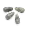 Faceted white turquoise drop pendants in pear shape for DIY jewelry necklace making - Faceted Teardrop Shape / Flash Stone (Labradorite)