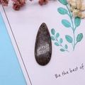 Waterdrop-shaped synthetic turquoise pendant with natural brown marbled texture for DIY jewelry - 16x42mm 9g / US 10