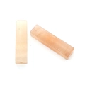 Rectangular peach sunstone beads with natural texture for DIY jewelry making projects - 7x10x40mm, 8g / Rose Quartz