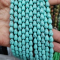 Teardrop blue-green turquoise stones with black matrix texture for jewelry making - Teardrop Shape (1013-T210103029) / 1 Piece / Blue Turquoise