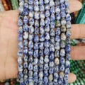 Waterdrop-shaped sodalite stone beads with natural blue and white patterns for DIY jewelry - Teardrop Shape (1013-T210103029) / 1 Piece / Blue Spot Stone
