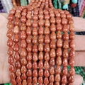 Polished brown goldstone teardrop beads with sparkling golden glints for DIY jewelry - Teardrop Shape (1013-T210103029) / 1 Piece / Gold Sandstone