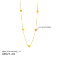 Collier élégant plaqué or 18k avec fleurs à cinq pétales et chaîne ajustable - Collier Fleur À Cinq Pétales Sculptée / Acier Inoxydable 304 Plqué Or 18k