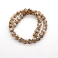Perles mosaïques en nacre naturelle d'ormeau 8mm à 10mm pour création de bijoux - Style beige irisé (N° 7)