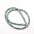 Cuentas planas de concha natural 2x4mm verde grisáceo para creación de joyas - 2x4mm 14g / Verde Grisáceo (N.º 5)