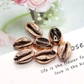 DIY rose gold plated seashell beads for jewelry making with shiny metallic finish - 18-20mm (20 Pieces/Pack) / Rose Gold (No. 3)