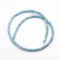 Cuentas cilíndricas azul claro de 2x4mm en nácar para crear bisutería - 2x4mm 14g / Azul Claro (N.º 6)