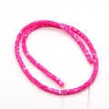 Cuentas de concha marina rosa 2x4mm para fabricación de joyas DIY y manualidades - 2x4mm 14g / Rosa Fucsia (No 8)