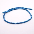 Cuentas cilíndricas de concha marina azul lago para joyería vintage - 2x4mm 14g / Azul Lago (N.º 13)