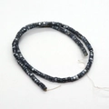 Cuentas de concha natural de 2x4mm con patrón de tinta gris para joyería artesanal - 2x4mm 14g / Gris-Azul (N.º 16)