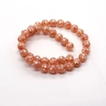 Perles de nacre orange 8mm avec mosaïque et éclat perlé pour création de bijoux - Modèle Orange à Blocs de Couleurs (N° 5)