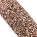 Perle in rodonite naturale sfaccettata con motivi rosa e neri per la creazione di gioielli - Rodonite Chiara