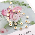 Daisy flower shell beads in white and yellow colors for DIY jewelry making accessories - Yellow Center (No.4) / 10mm (20 Pcs/Strip)