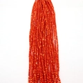 Perle di conchiglia naturale rosso-arancio da 2-4mm per collane e bracciali DIY - Rosso Arancio / 2mm
