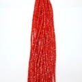 Perline distanziatrici piatte in conchiglia rosso vermiglio 2x4mm per gioielli fai-da-te - 2x4mm / Rosso Vermiglio (N. 7)