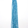 Lichtblauwe ronde schelpkralen met iriserende parelmoerglans voor DIY sieraden maken - Blauw