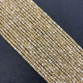 Perle di conchiglia sfaccettate beige champagne per la creazione di gioielli fai da te - Conchiglia Gialla