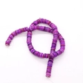 Filo di perle heishi in conchiglia naturale da 6-8mm viola misto per creazione di gioielli - 6mm 40g / Viola (N. 2)