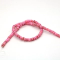 Perles Heishi en coquillage rose naturel pour la création de colliers et bijoux - Rose (N° 7)