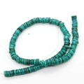 Perline di conchiglia piatte tonde blu turchese 6mm-8mm per creazione gioielli fai da te - Colore Turchese (Stile 11)