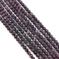 Polished pink dragon vein agate round beads with black spider web pattern for DIY jewelry - 6mm / Pink (No. 3)